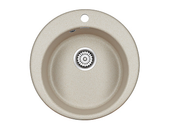 Кухонная мойка Paulmark GELEGEN 50 PM404800-BE 48х48 цвет бежевый